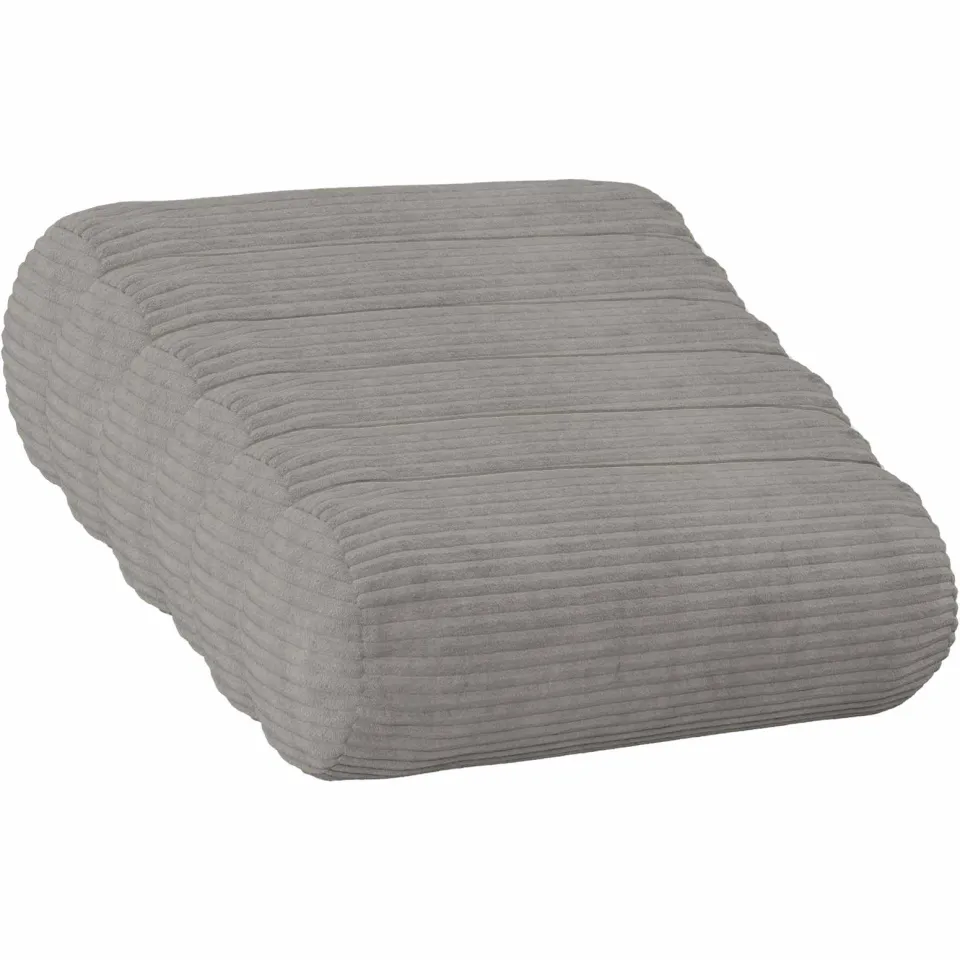 vidaXL Kussensloop 6 st HEERLEN Lichtgrijs Dia. 15 x 40 cm corduroy