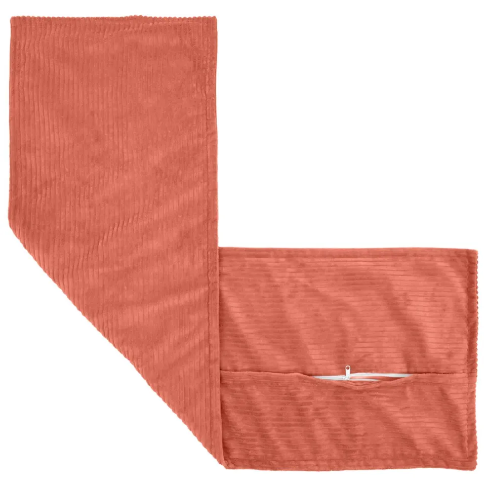 vidaXL Kussensloop 2 st HOUTEN Rood-oranje 40 x 145 cm corduroy, foto 4