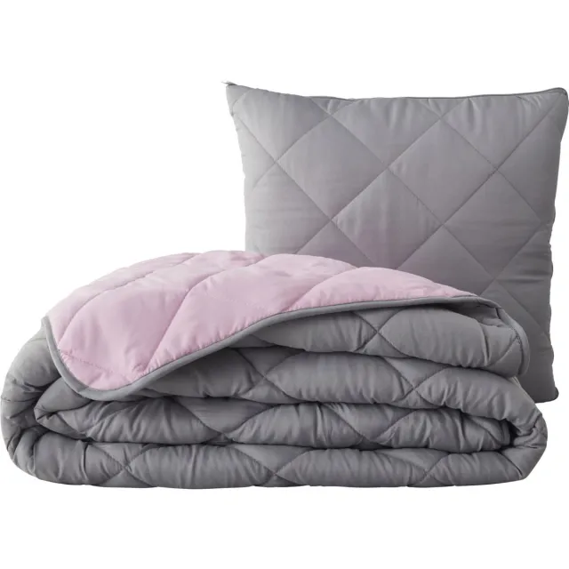 Zydante SwissTech Magic Pillow – Kussen en Dekbed in 1 – Multifunctioneel – Met Ritssluiting – Compact en Praktisch - Grijs / 240x220