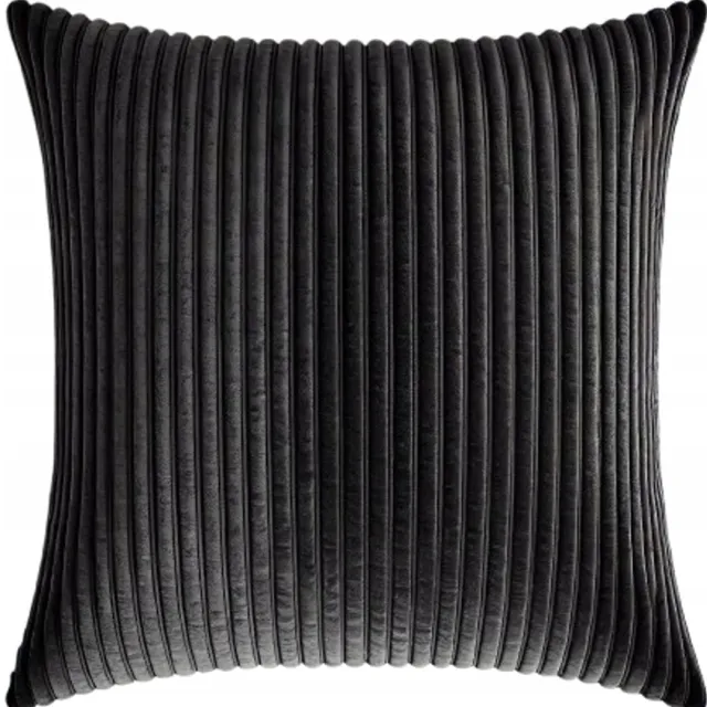 MMO-EURO Martyna Opiełka Decoratieve Kussenslopen 50x50 cm - Zwart Velours Corduroy