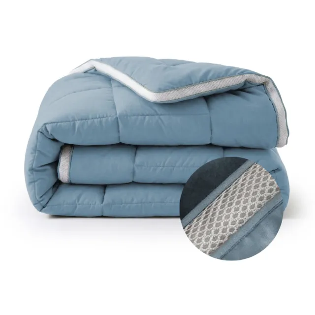 Dekbed-Discounter Sleeptime Dekbed Zonder Overtrek 200 x 200 cm - Dekbed zonder overtrek - Wasbaar op 40 graden - Warmteklasse 2 - Blauw