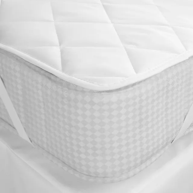 Homéé® Homee matrasbeschermer wit 90x200 +30 cm - matrasoplegger - doorgestikt ademend bovenlaag