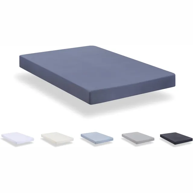 Unyqoos Extra Zacht Spannlaken van Geborstelde Microvezel voor Optimaal Slaapcomfort in 160 x 190/200 cm blauw