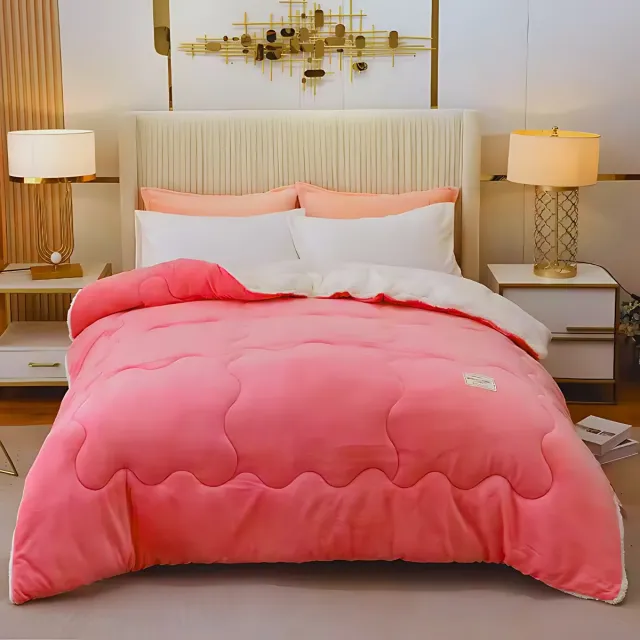 Zorgmatras.com Winterdekbed Teddy Roze