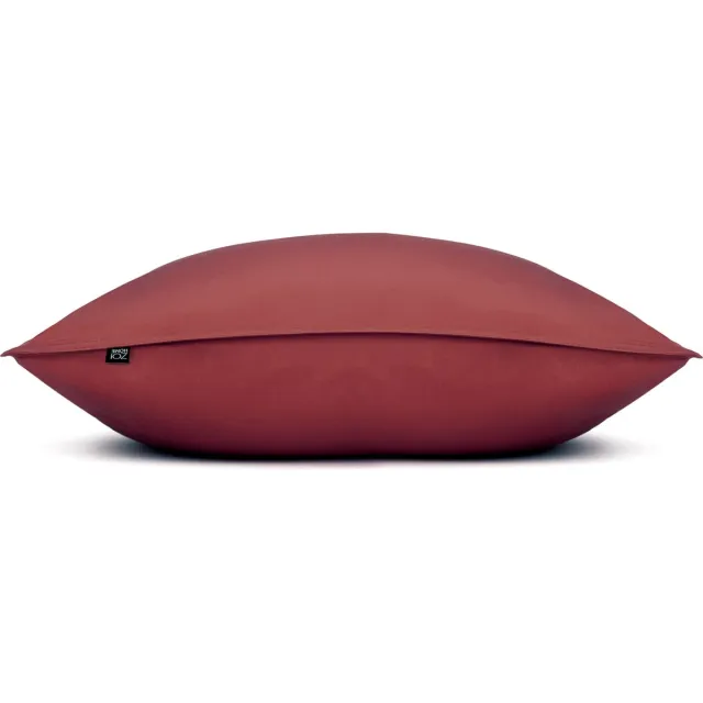 Zohome Kussensloop Satinado - Kussenhoes van 80x80 cm - Set van 2 stuks - 100% Katoen-Satijn - Rood