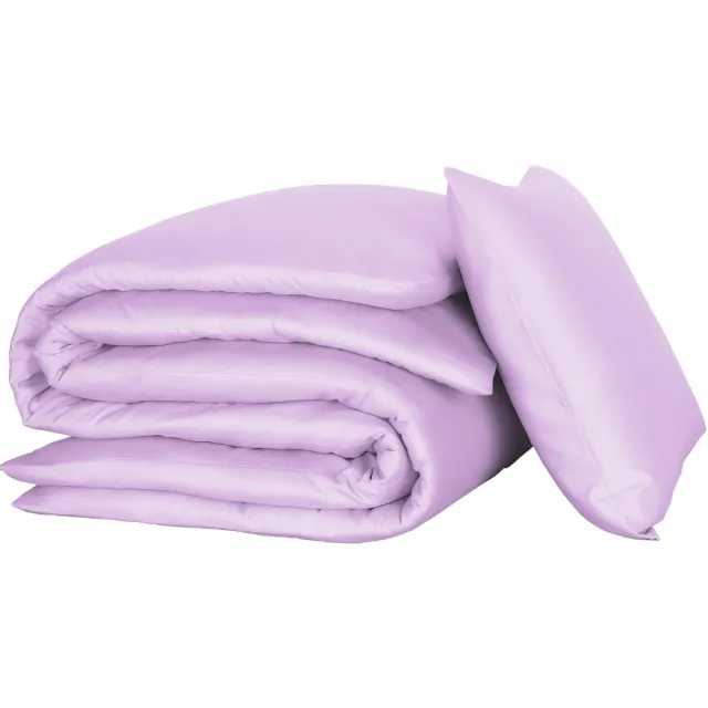 De Witte Lietaer Dekbedovertrek Olivia - 140 x 200/220 cm - Lila - Katoen Satijn