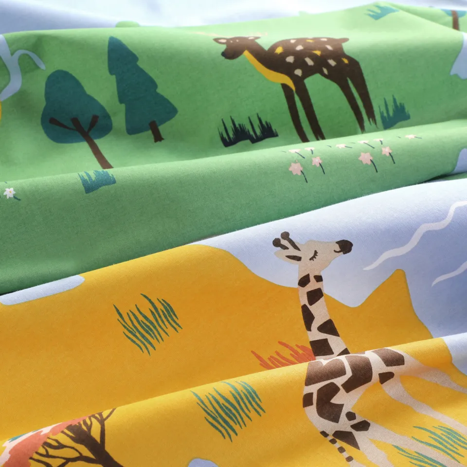 NOUS Kids katoenen dekbedovertrek kinderbed (120x150 cm) lichtblauw, foto 6