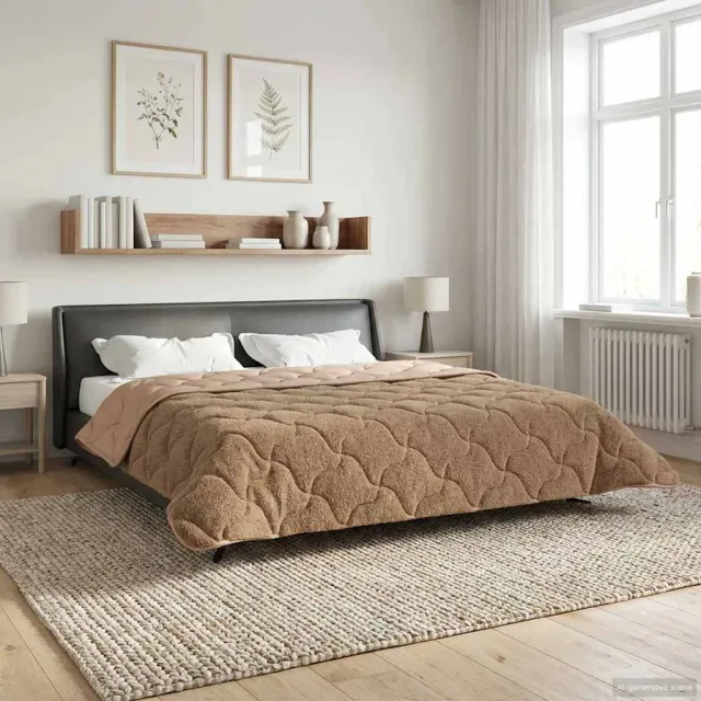 vidaXL Winter Dekbed 240 x 220 cm Winter Taupe