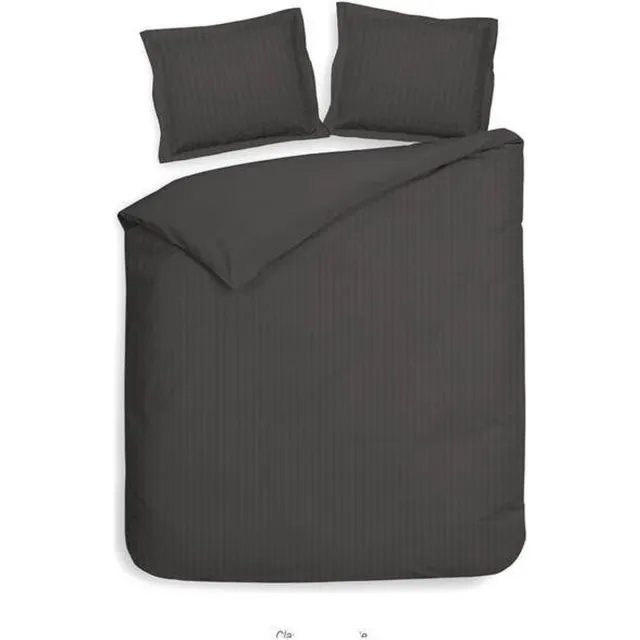 Heckettlane Banda - Dekbedovertrek - Tweepersoons - 200x200/220 cm - Dark Gull Grey