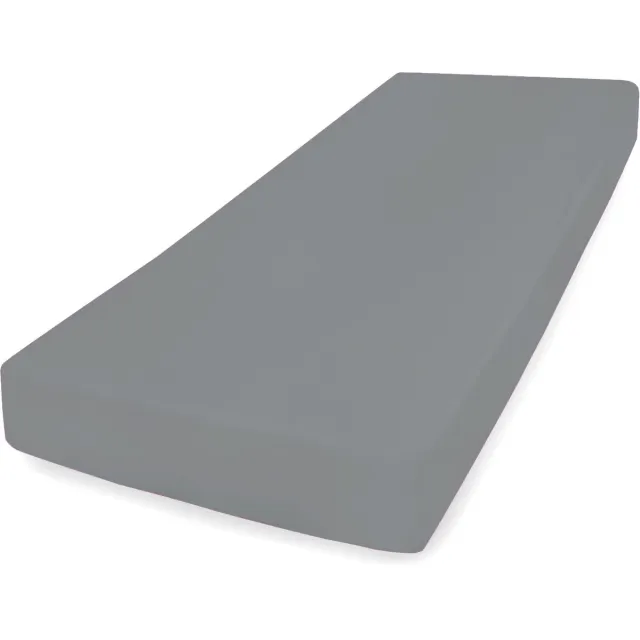 Matex CLASSIC Serie - Jersey Hoeslaken - 180x200 cm - Grafiet - 100% Katoen