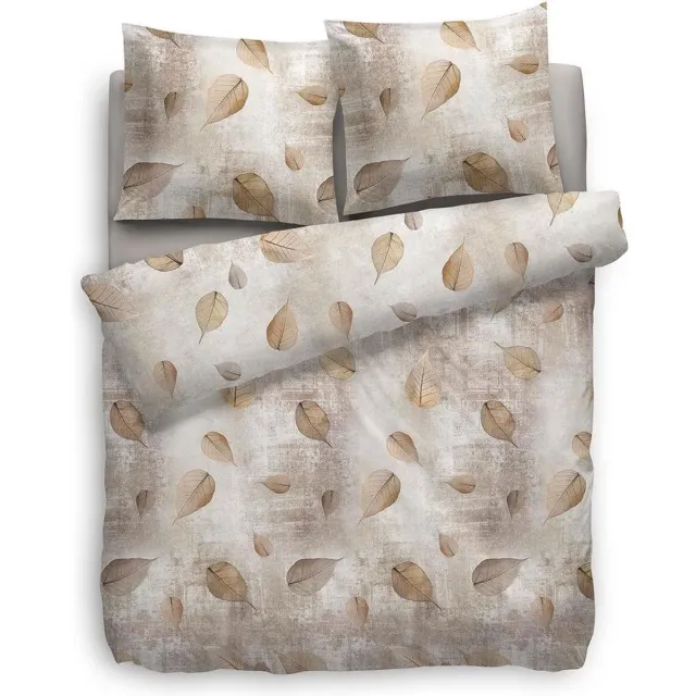 Heckett & Lane Noor Dekbedovertrek - Flanel - Naturel