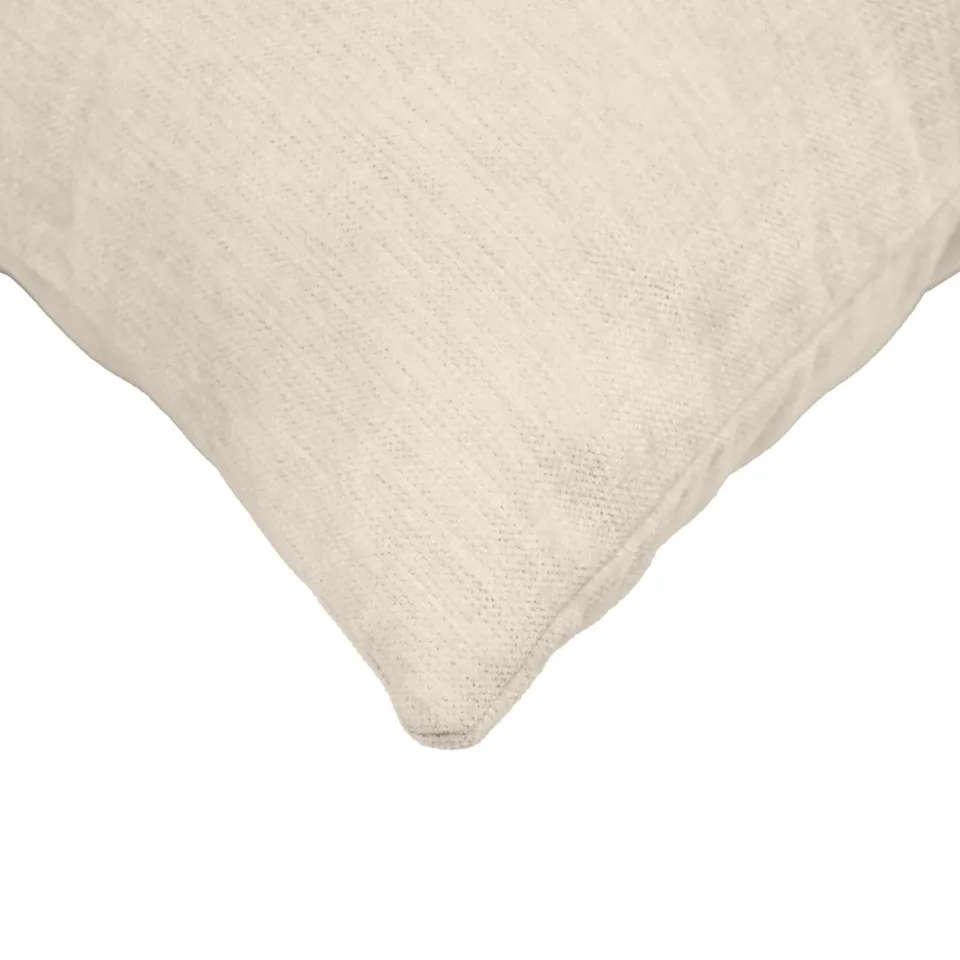 vidaXL Kussensloop 2 st HEERLEN Crèmekleurig 40 x 40 cm Chenille Stof, foto 4