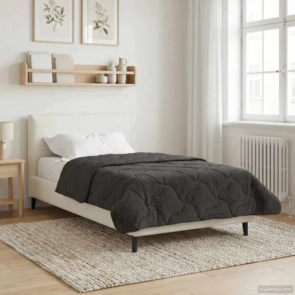 vidaXL Winter Dekbed 140 x 220 cm Winter Antraciet Ademend, foto 3