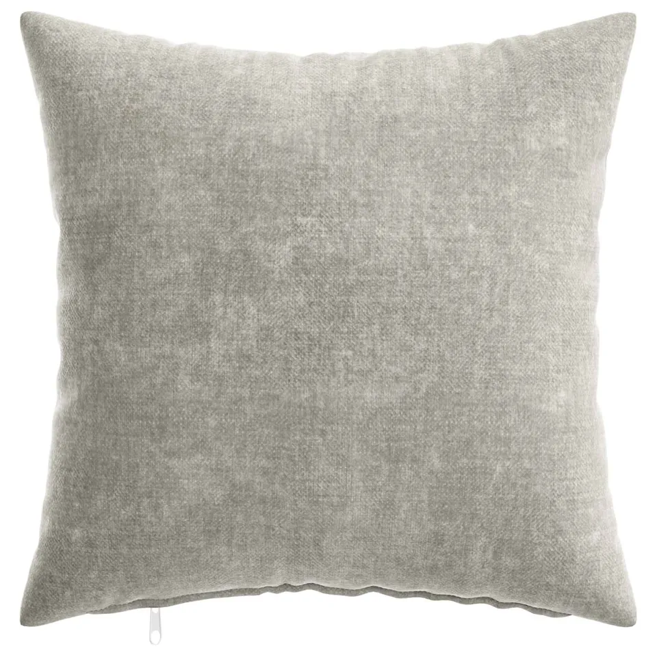 vidaXL Kussensloop 2 st HEERLEN Lichtgrijs 45 x 45 cm Chenille Stof, foto 2