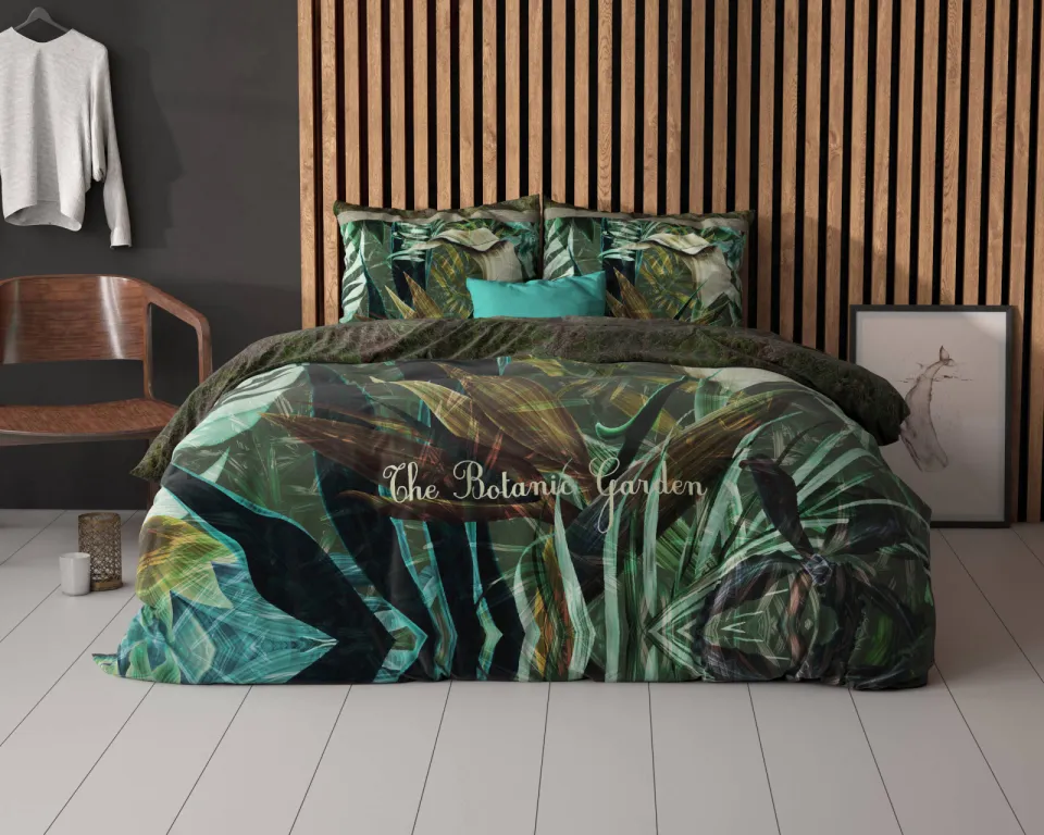 Sleeptime Essentials The Botanic Garden dekbedovertrek groen, foto 6