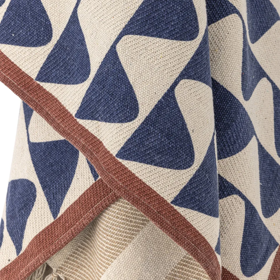 Creative Collection Rimme plaid blauw, foto 5