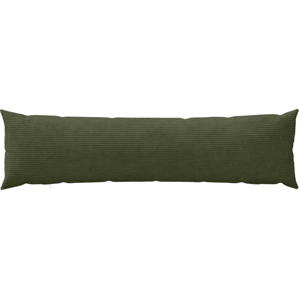 vidaXL Kussensloop 2 st HEERLEN Groen 40 x 145 cm corduroy
