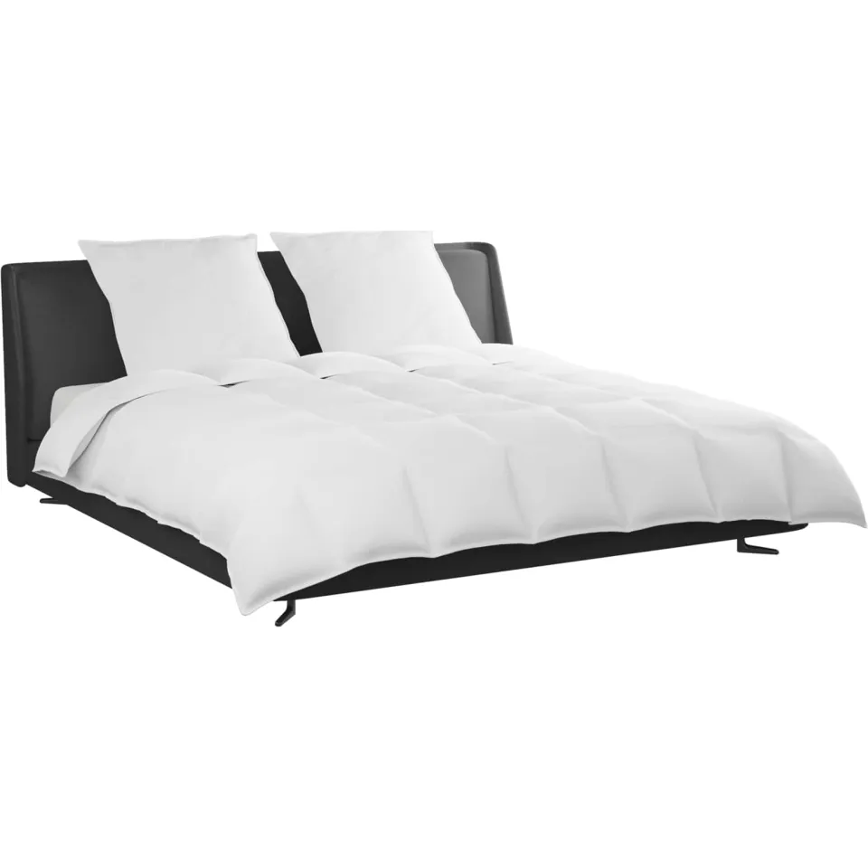 vidaXL Dekbed Set met kussen 3 st Wit Donsveertjes, foto 3