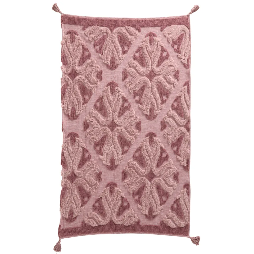 NOUS Living grafische plaid Rovigo oudroze