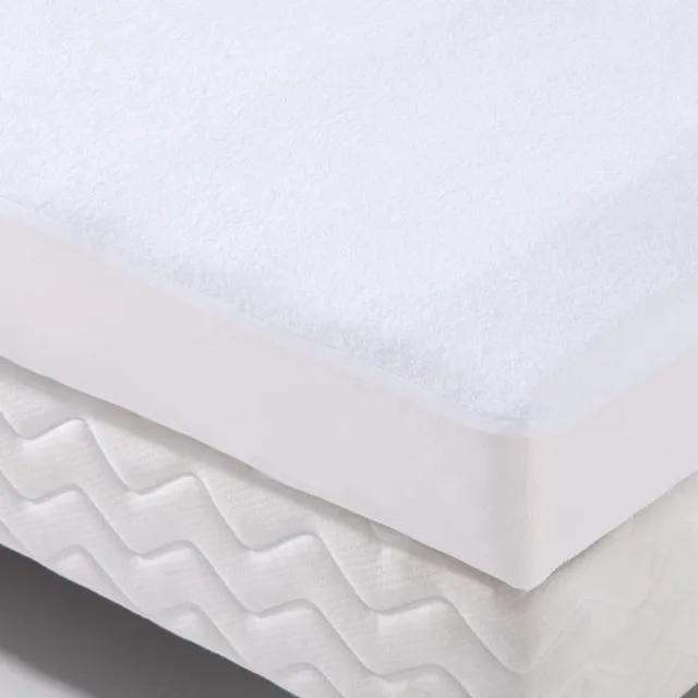 POYET MOTTE Alese Shape Waterdichte hoes Transalese 100% katoenen spons - 90 x 200 cm - Wit
