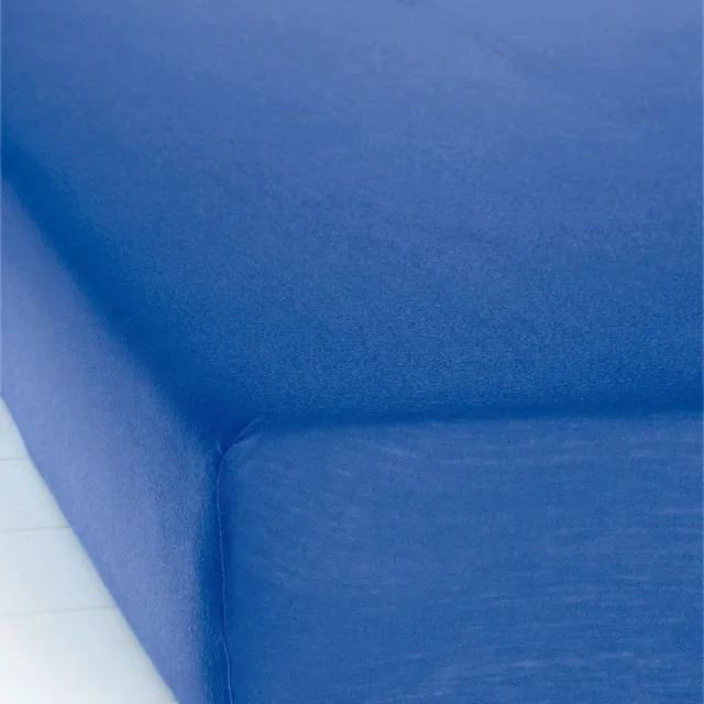 decoware Hoeslaken - Jersey - 200x200cm - Marine Blauw