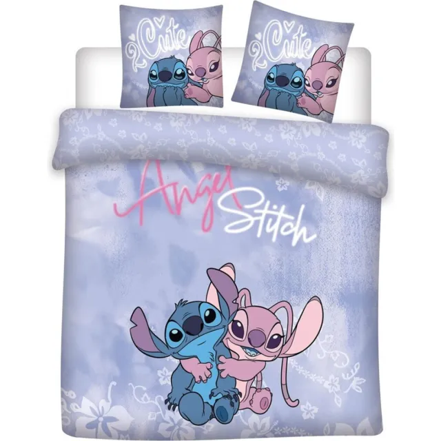 Lilo & Stitch Disney Lilo & Stitch Dekbedovertrek 2 Cute- Lits Jumeaux - 240 x 220 cm - Polykatoen Multi Colour