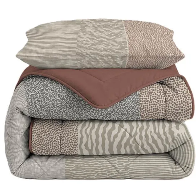 Vellora Natural Line wasbaar dekbed - Eenpersoons - 140x220 cm - Taupe