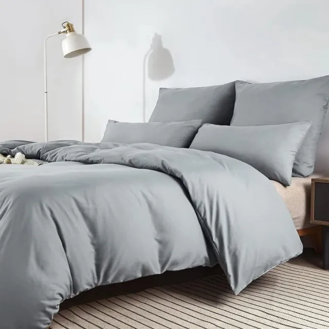 Thuys Dekbedovertrek 180 x 200 – Dekbed – 200cm x 180cm x 3cm – Grijs