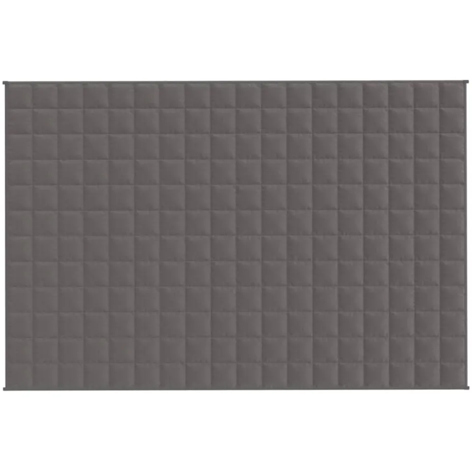 vidaXL Verzwaringsdeken 120x180 cm 9 kg stof grijs, foto 3