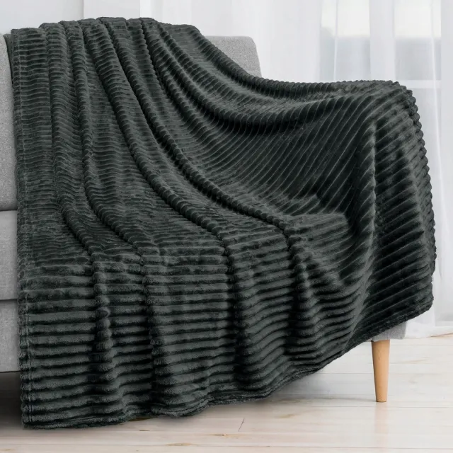 Cotton Market Polar deken FALA 220x240 cm, grijs