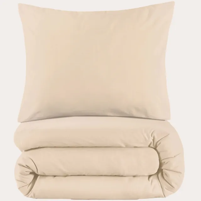 NOUS Kids basis dekbedovertrek kinderbed - beige (120x150 cm)