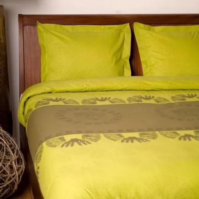 Refined Cali Dekbedovertrek - Eenpersoons - 140x200/220 cm - Groen