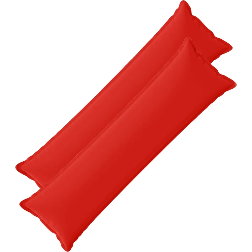 vidaXL Kussensloop 2 st HOUTEN Rood 40 x 145 cm Polyester