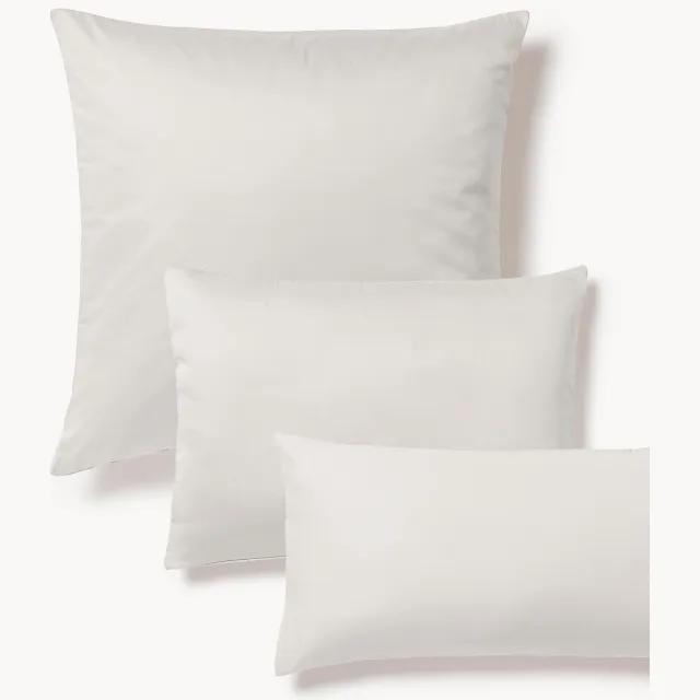 Westwing Collection Katoensatijnen kussenhoes Comfort Grijs