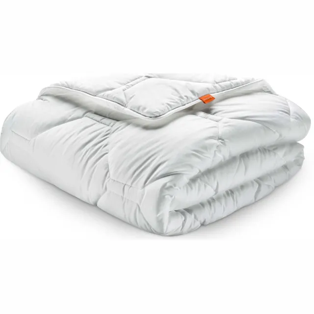 Sleepling 155x220 cm winterdekbed Komfort 100 | winter dekbed warm | overtrek gemaakt van 100% fijne microvezel | Made in Germany | Ökotex 100 | wasbaar op 95 graden wit