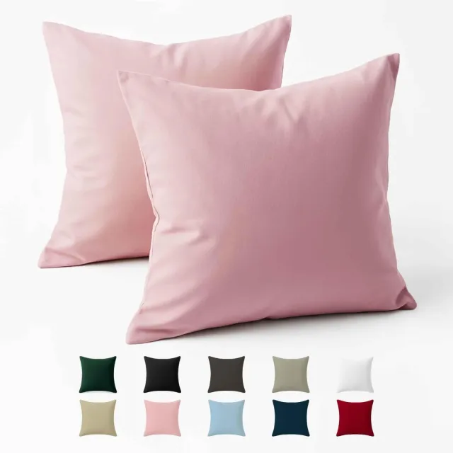 Unyqoos Set van 2 Roze Kussenslopen 40x40 cm van Ademend en Katoen