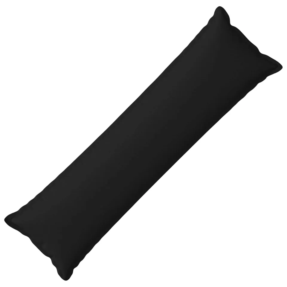 vidaXL Kussensloop HOUTEN Zwart 40 x 145 cm Faux Linnen, foto 3