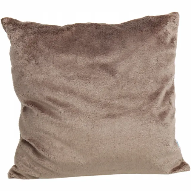 Babymam Decoratieve Sierkussenhoes 40x40 cm - Zacht Pluche - Cappuccino