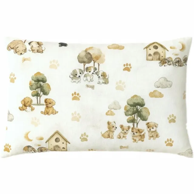 Sleepon_pl Kinderkussenschoentjes 40x60 cm - Shady Puppy's - 100% Katoen Multicolor
