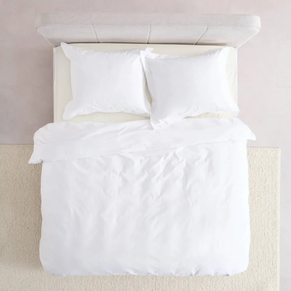 Studio LIVIT percale katoenen dekbedovertrek wit