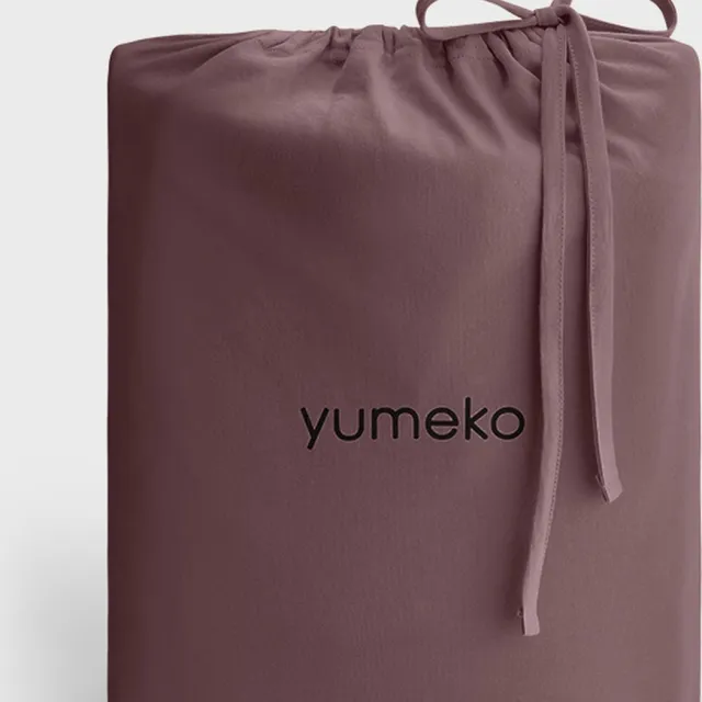 Yumeko dekbedovertrek jersey evening roze 240x220 + 2/60x70 - Biologisch & ecologisch Evening Rose