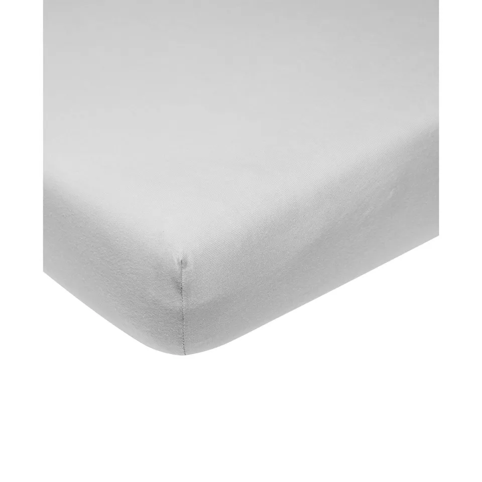 Meyco hoeslaken boxmatras 75x95 cm lichtgrijs, foto 4