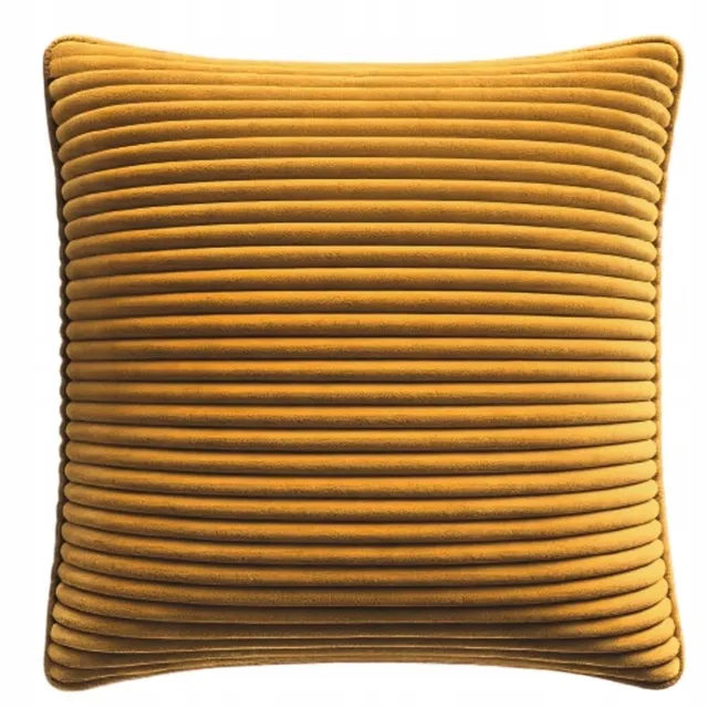 MMO-EURO Martyna Opiełka Decoratieve Kussenslopen 50x30 cm - Luxe Velours Corduroy Mosterdgeel