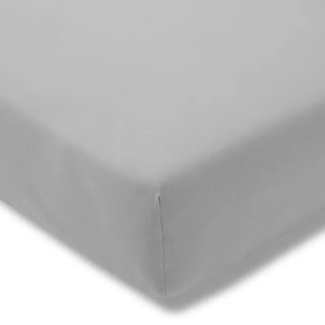 Estella Hoeslaken Exquisit platin 90x200cm zilvergrijs