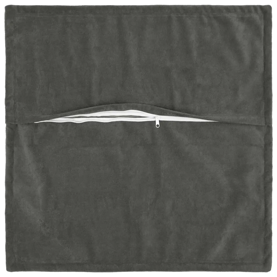 vidaXL Kussensloop 6 st HOUTEN Antracietkleurig 60 x 60 cm, foto 3
