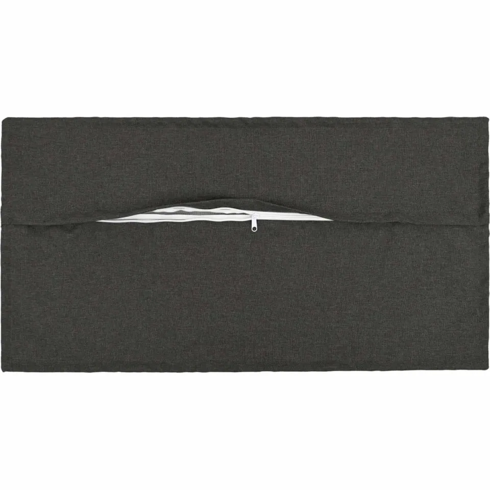 vidaXL Kussensloop 6 st HOUTEN Donkergrijs 40 x 70 cm Faux Linnen, foto 4