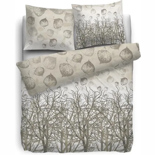 Heckettlane HNL Pure Cotton Fig Dekbedovertrek - Eenpersoons - 135x200 + 80x80 cm - Naturel