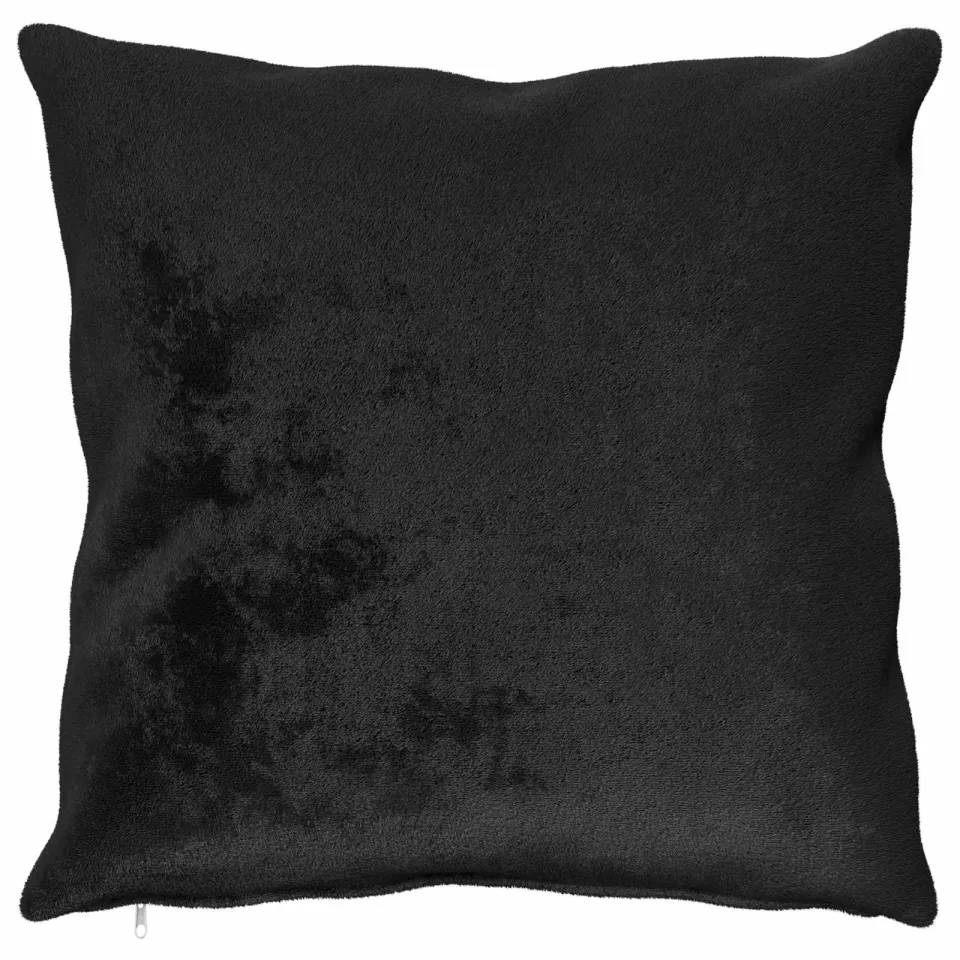 vidaXL Kussensloop 2 st HEERLEN Zwart 65 x 65 cm Flanel, foto 2
