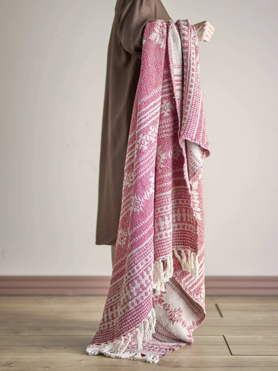 Bloomingville Oia plaid rood, foto 2