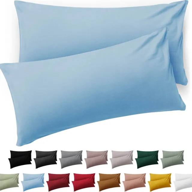 Blumtal Kussensloop Microvezel Kussenhoes 50 x 70 cm - Lichtblauw - Set van 2